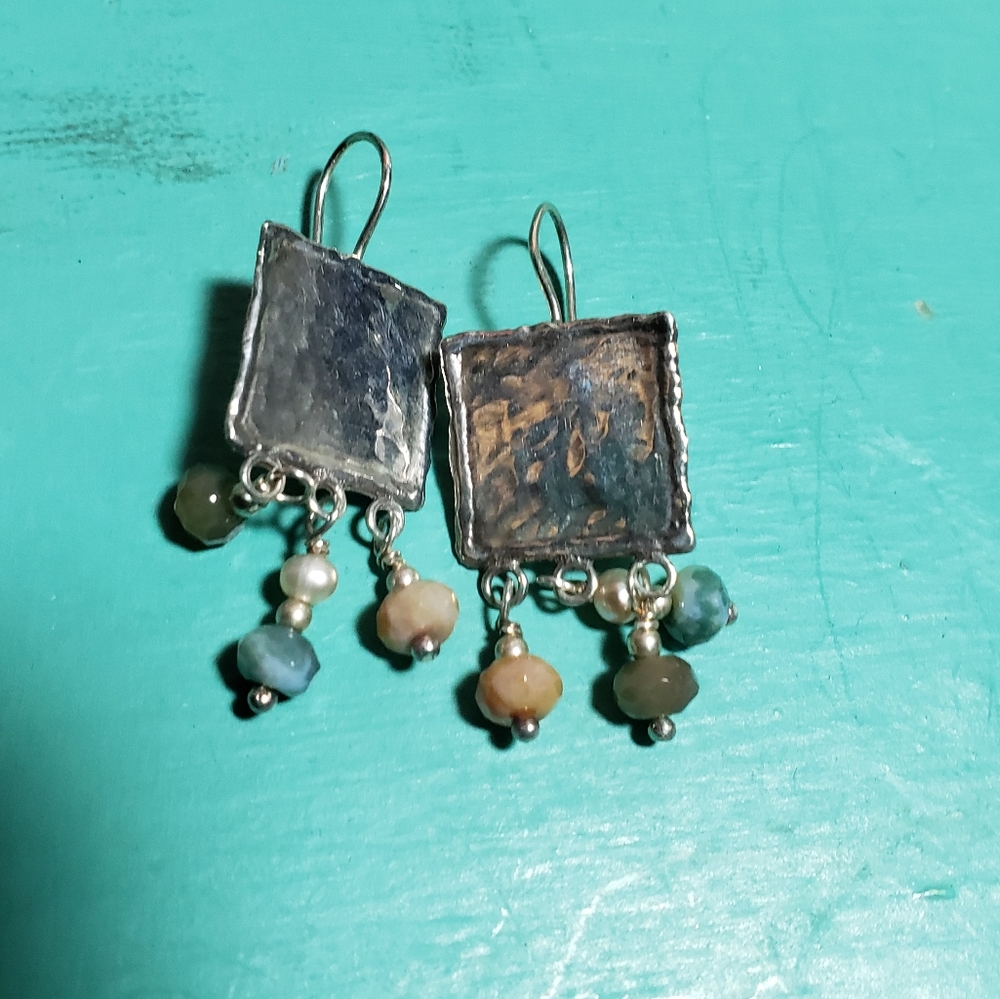 Hammered 925 Earrings